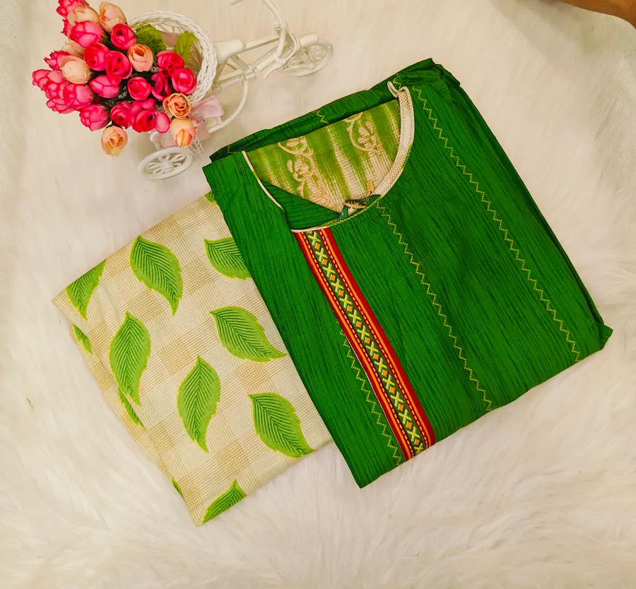  GREEN WITH HALF WHITE PATIYALA SP01